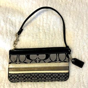COACH WALLET SMALL black and gray